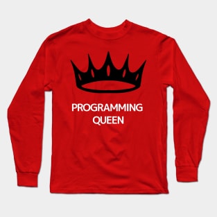 Programing Queen-white Long Sleeve T-Shirt